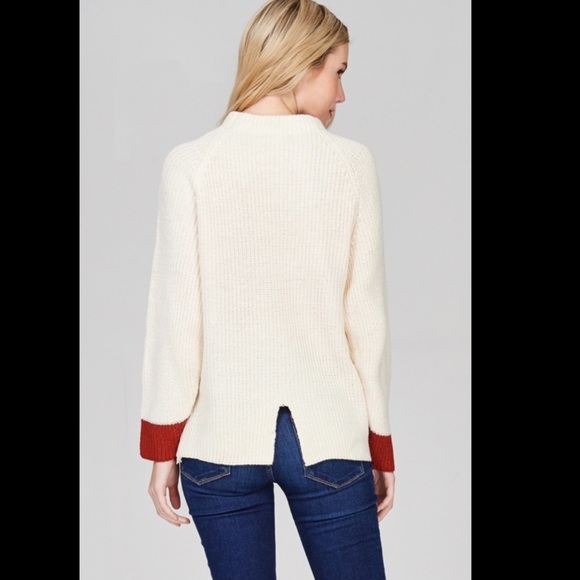 Ribbed Sweater Dipped in Red - Picture 4 of 8